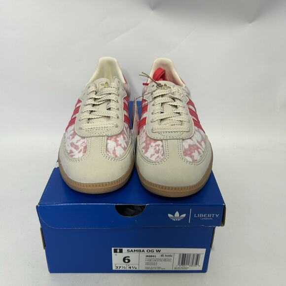 Adidas Samba OG X Liberty London - “Better Scarlet” JR8841 - Picture 2 of 6